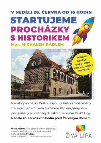 Startujeme procházky Českou Lípou s historikem