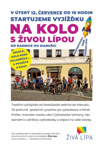Na kolo a buřta od radnice do Manušic