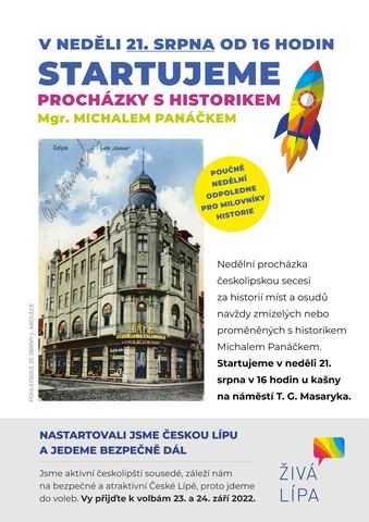 Procházka Českou Lípou za secesí s historikem Michalem Panáčkem