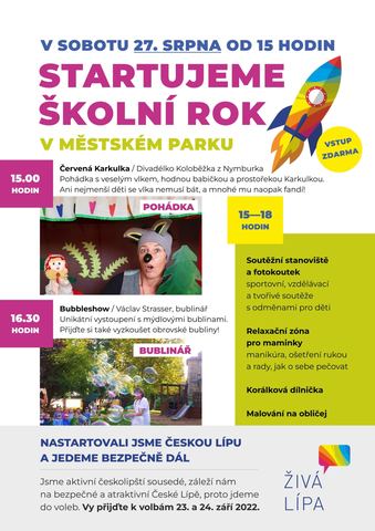 Startujeme školní rok v Městském parku