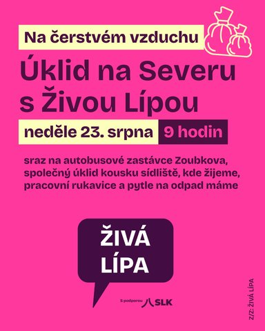 Úklid s Živou Lípou na sídlišti Sever