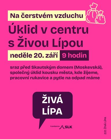 Úklid v centru s Živou Lípou